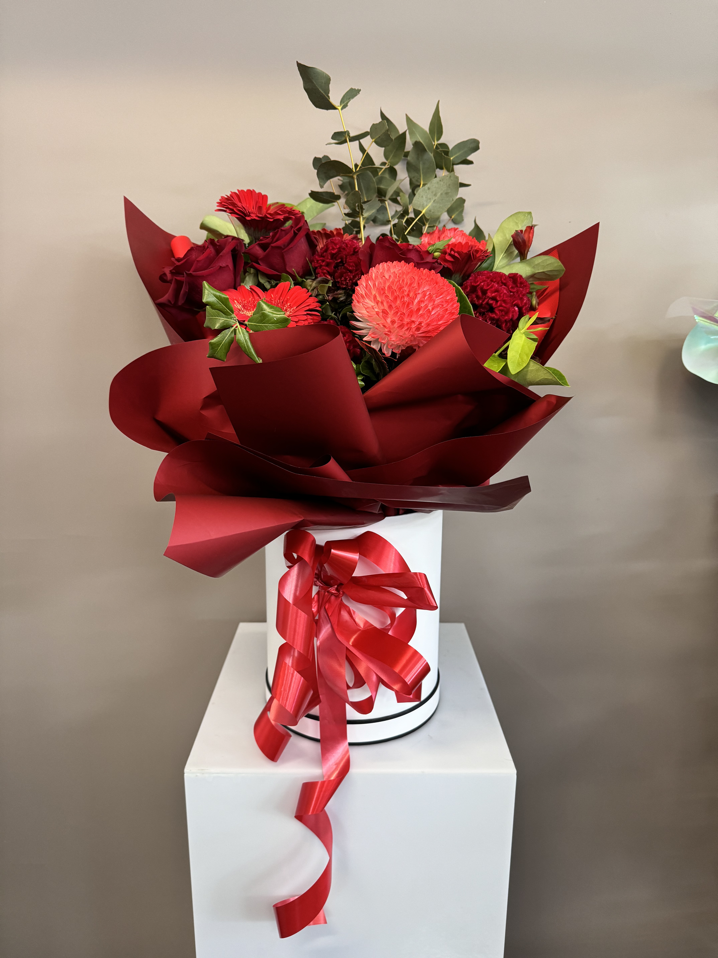 Fierce Red in a Hatbox