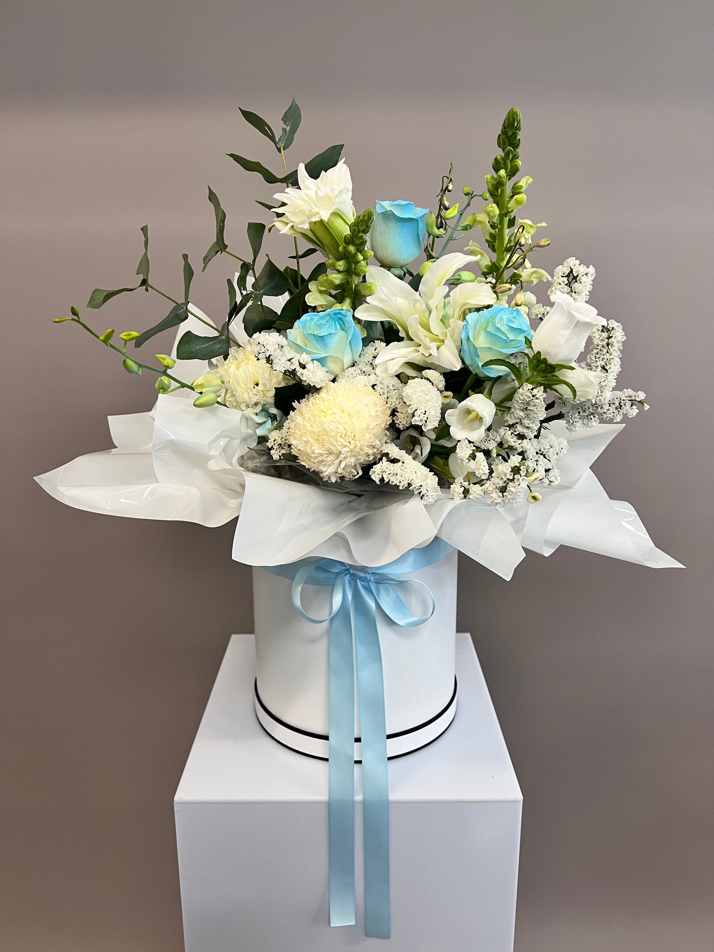 Baby Blues in a Hat Box
